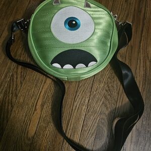 Green Monster Face Crossbody Bag